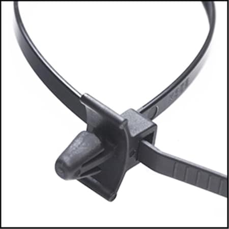 Evermark Cable Tie, 7 in L, Black, 50 lb Strength, 100 PK EV122573